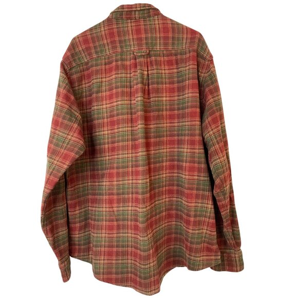 Orvis Mens XXL Thick Flannel Plaid Shirt Jacket Outdoor Shacket  RA10088 - Picture 10 of 15